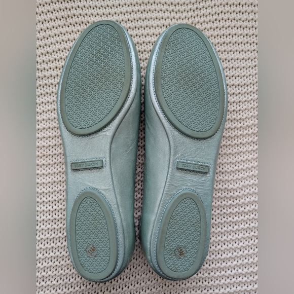 EUC Tory Burch Minnie Ballet Flats, Audrey Blue, Size 11 - Picture 7 of 7